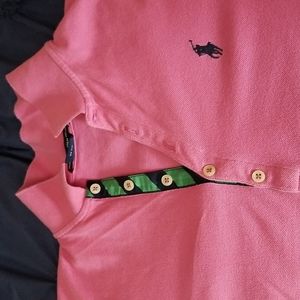 On trend for Barbie craze! Pretty in pink long sleeve Polo